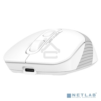 Мышь беспроводная A4Tech Fstyler FB10C белый/серый, 2000 dpi, радиоканал, Bluetooth, USB, кнопки - 4