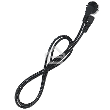Кабель компьютер - розетка угловой 220V 1.8м (Европейский стандарт) TP021DA-1.8-BK