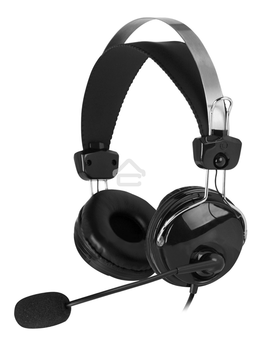 Наушники с микрофоном A4Tech HU-7P черный 2м накладные USB оголовье