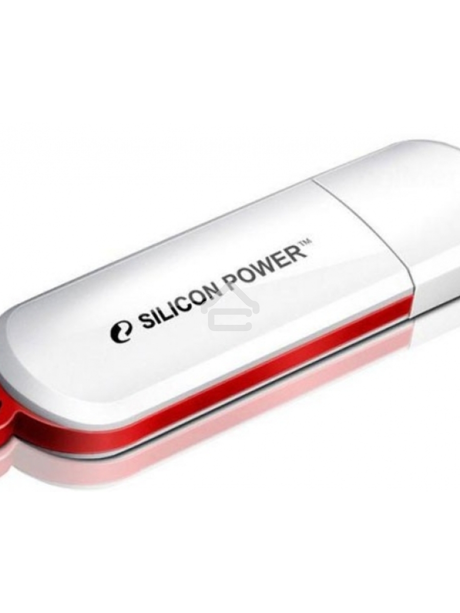 Флеш диск Silicon Power 32Gb LuxMini 320 SP032GBUF2320V1W USB2.0 белый