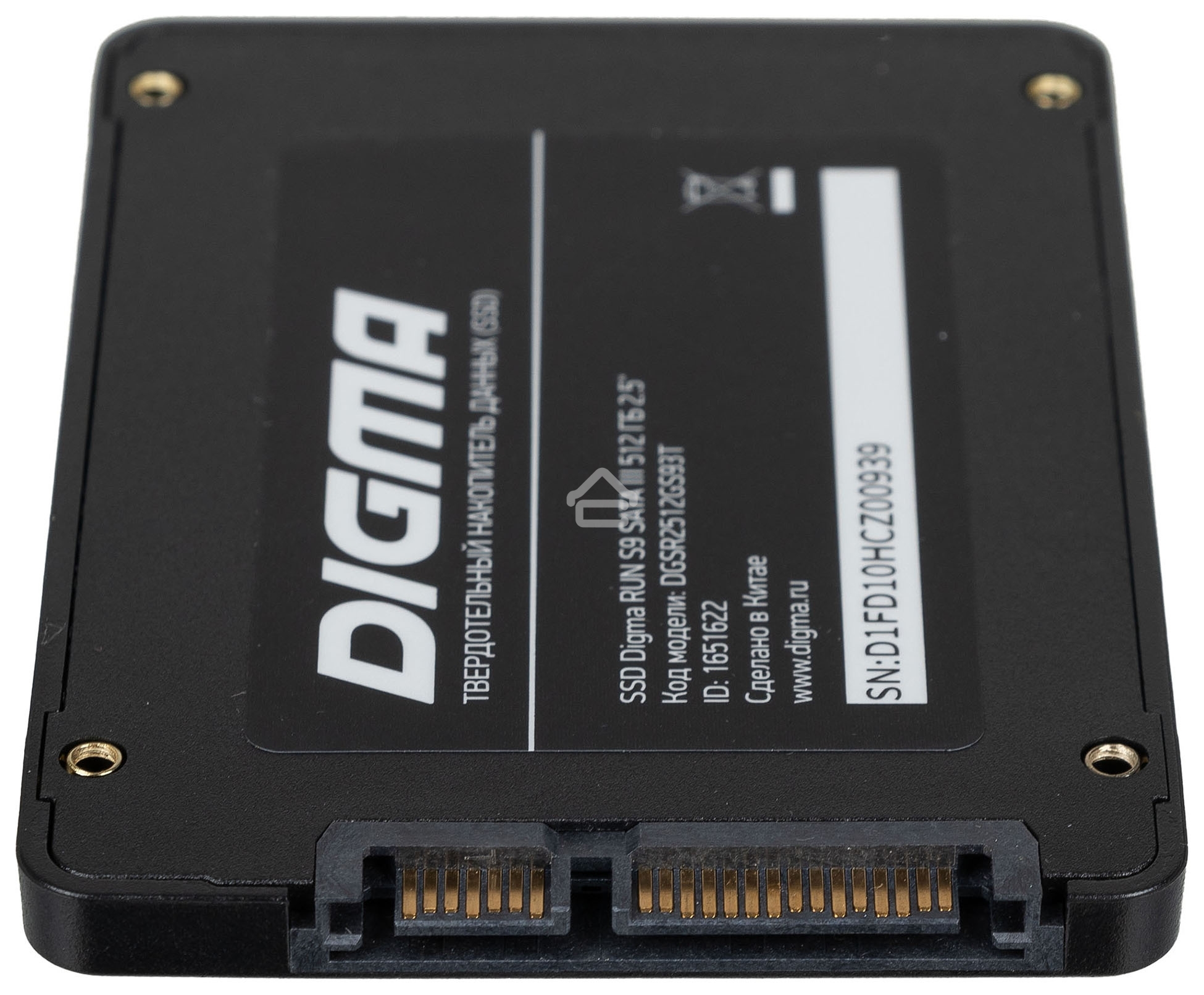 Накопитель SSD Digma Run S9, 512Gb, SATA III, 2.5