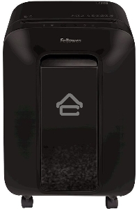Шредер Fellowes PowerShred LX200 черный (секр.P-4)/перекрестный/12лист./22лтр./скрепки/скобы/пл.карты