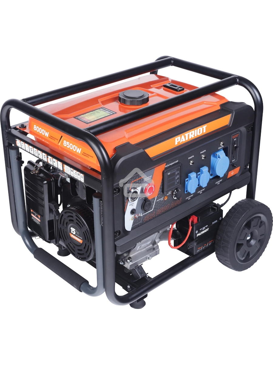 Электрогенератор бензиновый Patriot GRA 8500AWS, 8.5 кВт, 75 дБ, 100 кг