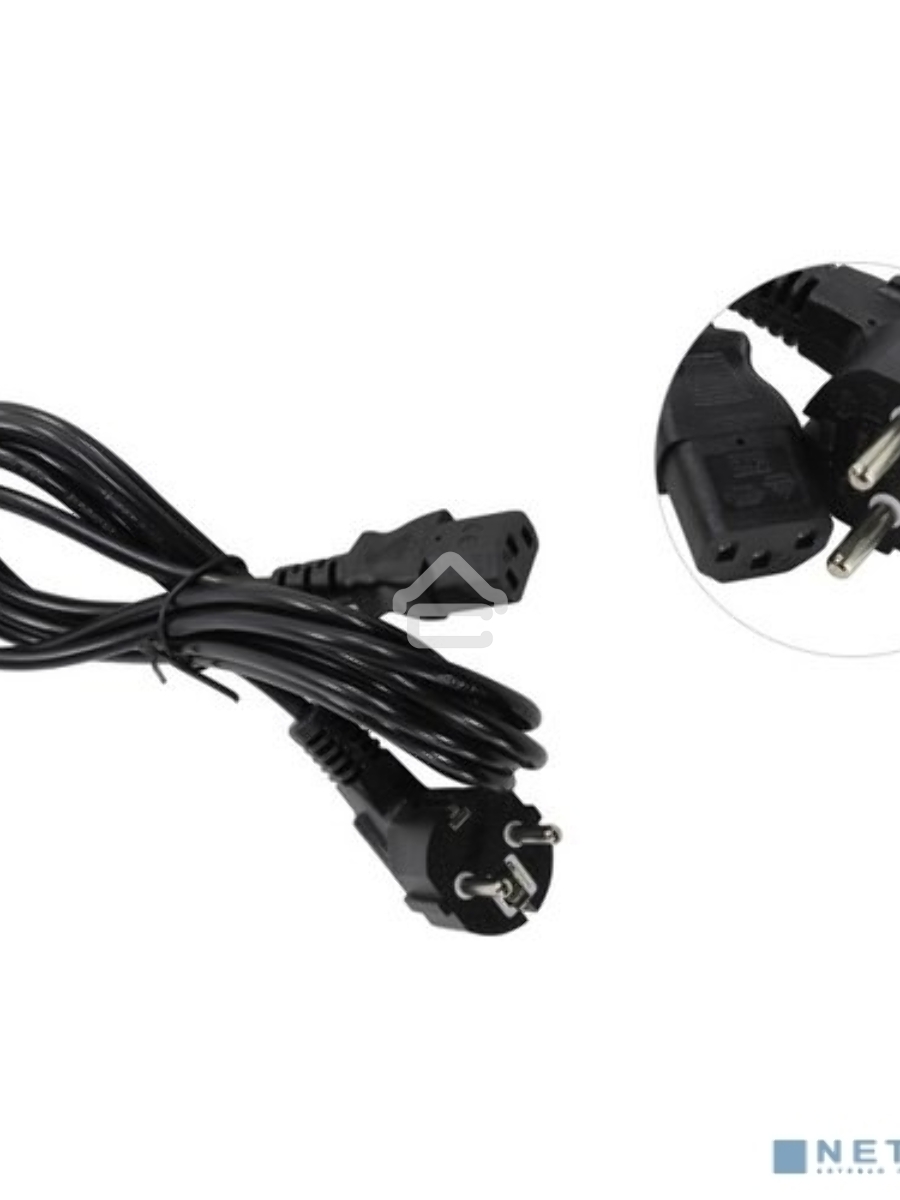 Кабель питания ExeGate Power PC-3P (Евровилка угловая Schuko->С13) VDE-250V-3*0.5-CU, 6A, 3м