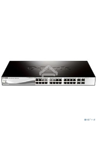 Коммутатор D-Link Gigabit Smart Switch with 24 10/100/1000Base-T ports and 4 Gigabit MiniGBIC (SFP) ports