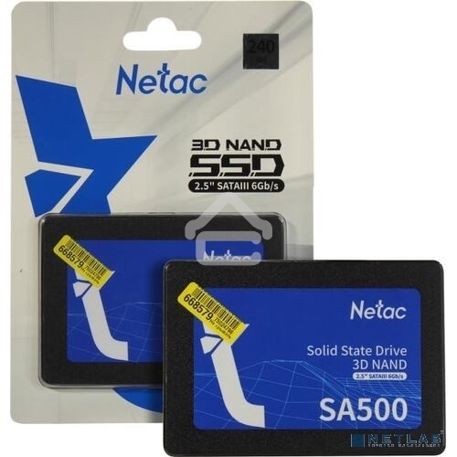 Накопитель SSD Netac SA500, 240Gb, SATA, 2.5