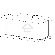 Встраиваемая вытяжка Kuppersberg, 52 см, мощность рециркуляции 650 м3/ч, мощность отвода 1300 м3/ч, сенсорное управление, таймер, турборежим, угольный фильтр KF-ES (доп. Опция), уровень шума 46 дБ, черный
