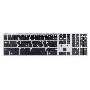 Клавиатура Gembird KBW-3 беспроводная, USB, серебристый/чёрный