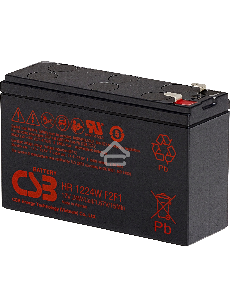 Батарея CSB HR 1224W (12V, 5.5Ah)