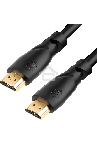 Кабель GCR Premium 1.8m HDMI 2.0, HDR, Ultra HD 4K60 Hz/ 5K30Hz, 3D, Ethernet 18.0 Гбит/с, OD8.0mm, 28/26 AWG, черный