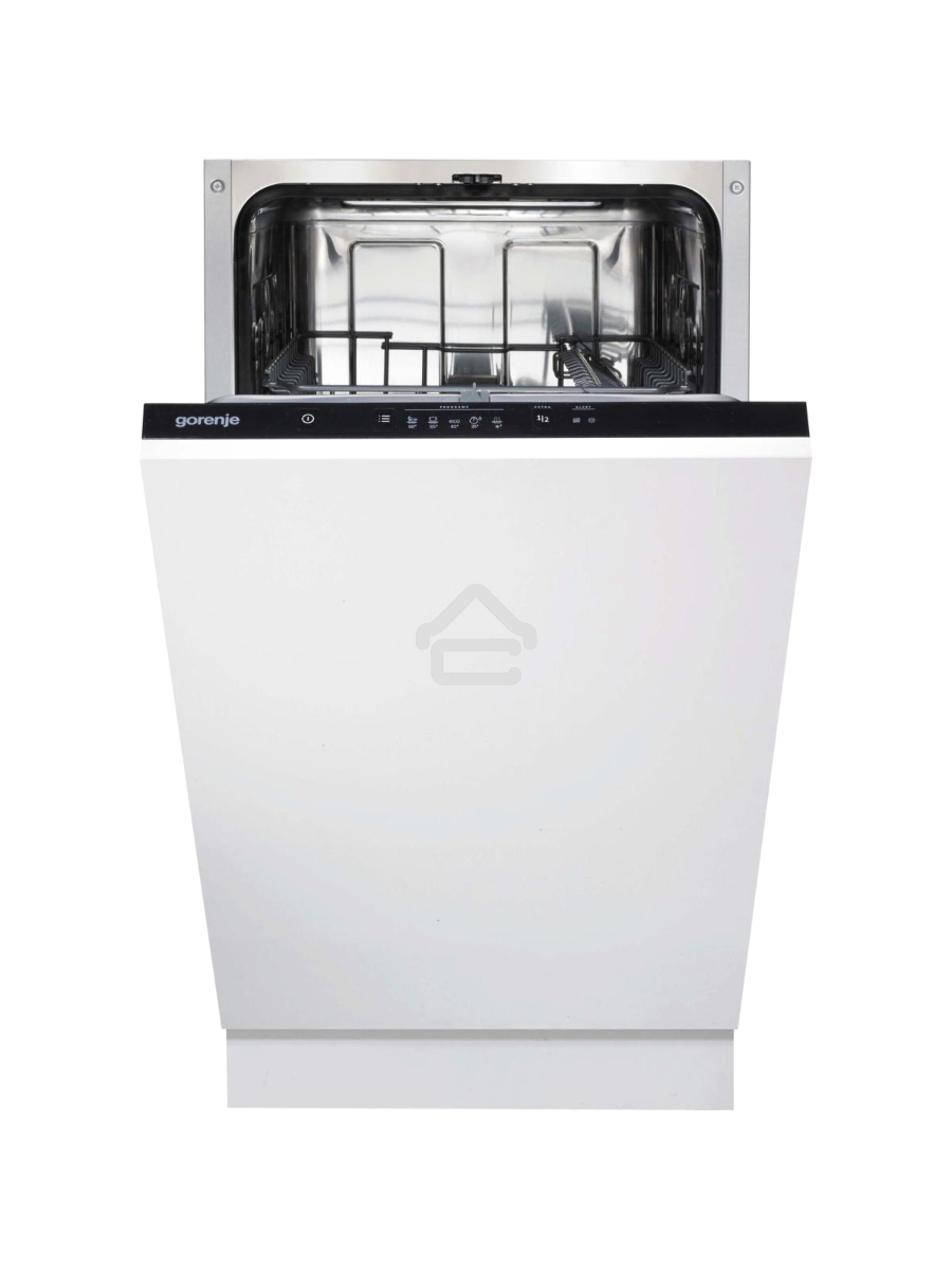Встраиваемая посудомоечная машина Gorenje GV520E15, черная панель управления, 44.8 см, 9 компл., 47 дБ, класс A++