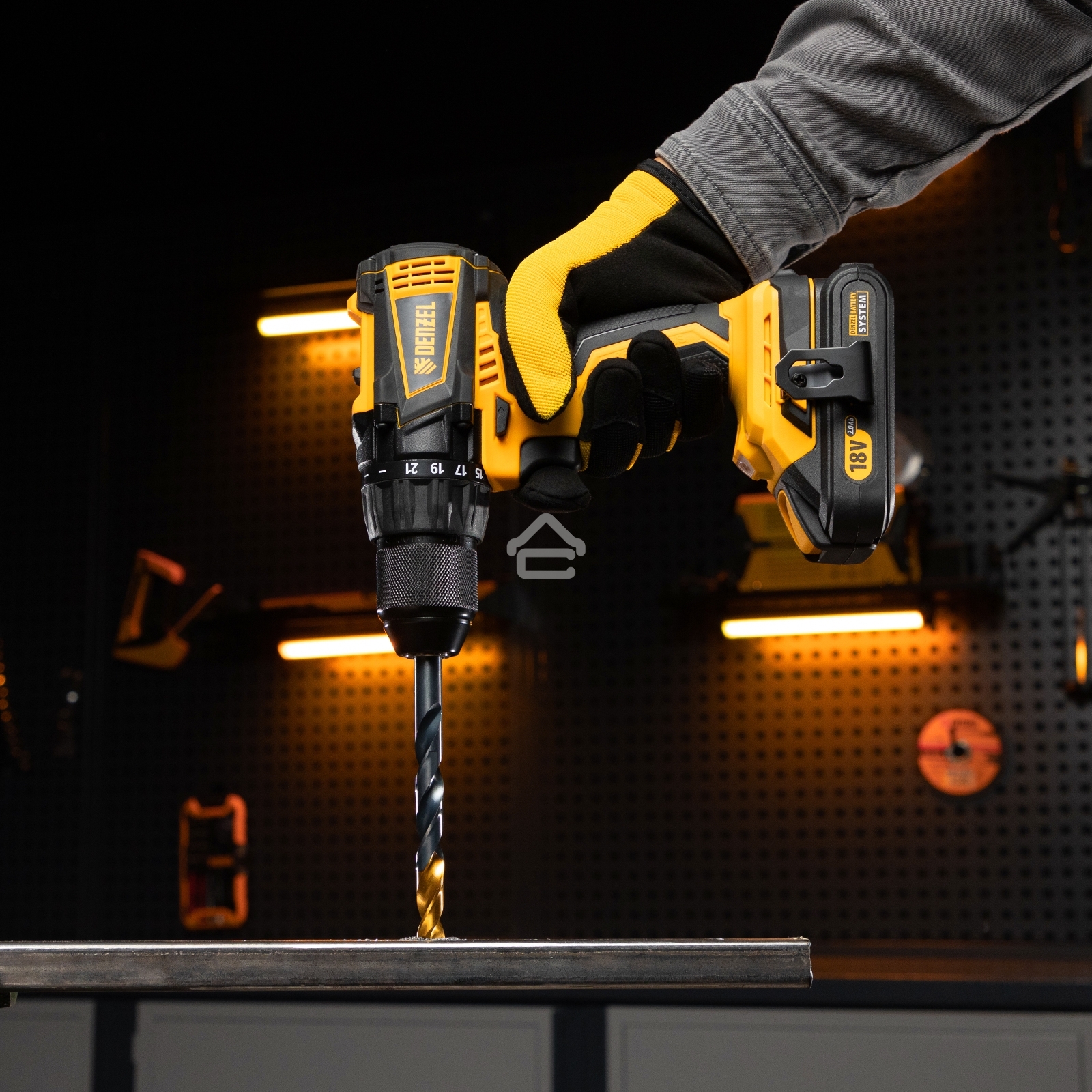 Сверло по металлу Denzel 12 мм, HSS-Tin, Golden Tip, 6 шт.