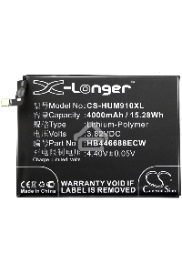 Аккумулятор CameronSino CS-HUM910XL HB446688ECW для Huawei Ascend Mate 9 Pro  3.82V / 4000mAh / 15.28Wh