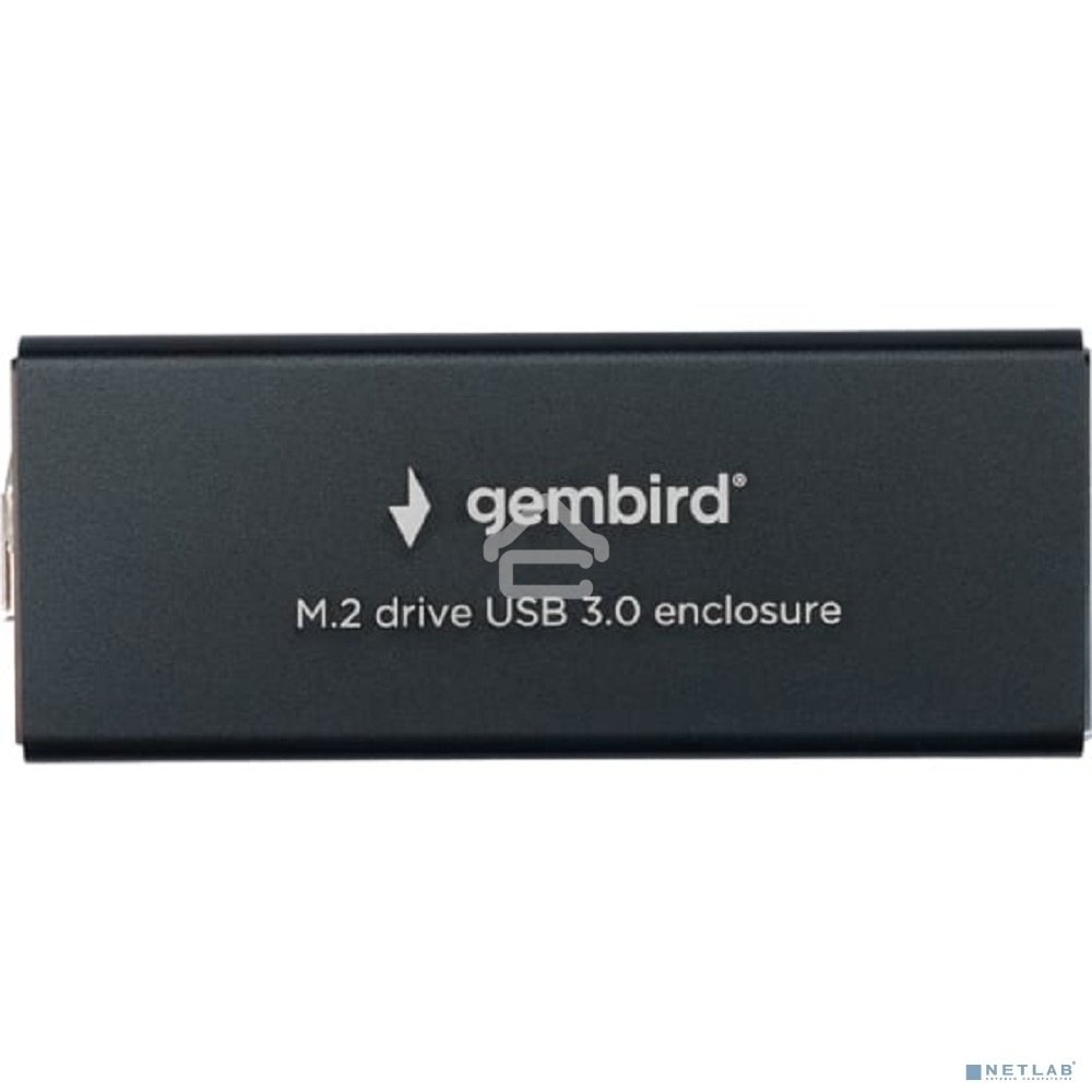 Внешний корпус Gembird EEM2-SATA-1 USB 3.0 для M2 SATA порт MicroB, металл, черный