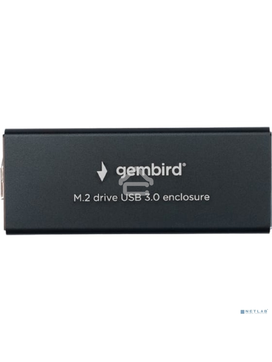 Внешний корпус Gembird EEM2-SATA-1 USB 3.0 для M2 SATA порт MicroB, металл, черный