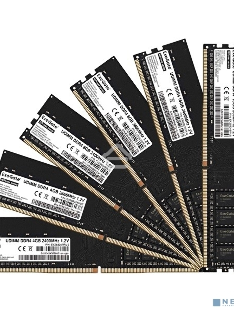 Оперативная память Exegate, DDR4, 4GB (1x4 GB), 2400 MHz, CL17, DIMM, OEM