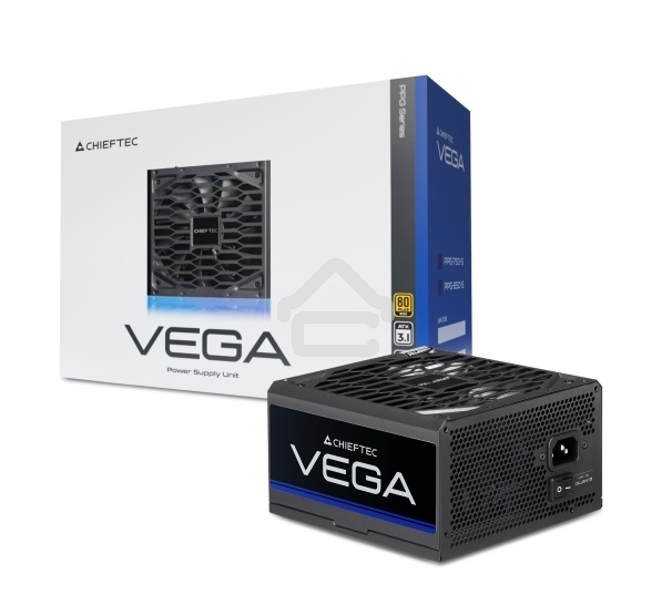 Блок питания Chieftec Vega PPG-750-S, 750Вт, 80 PLUS Gold, 135мм, черный