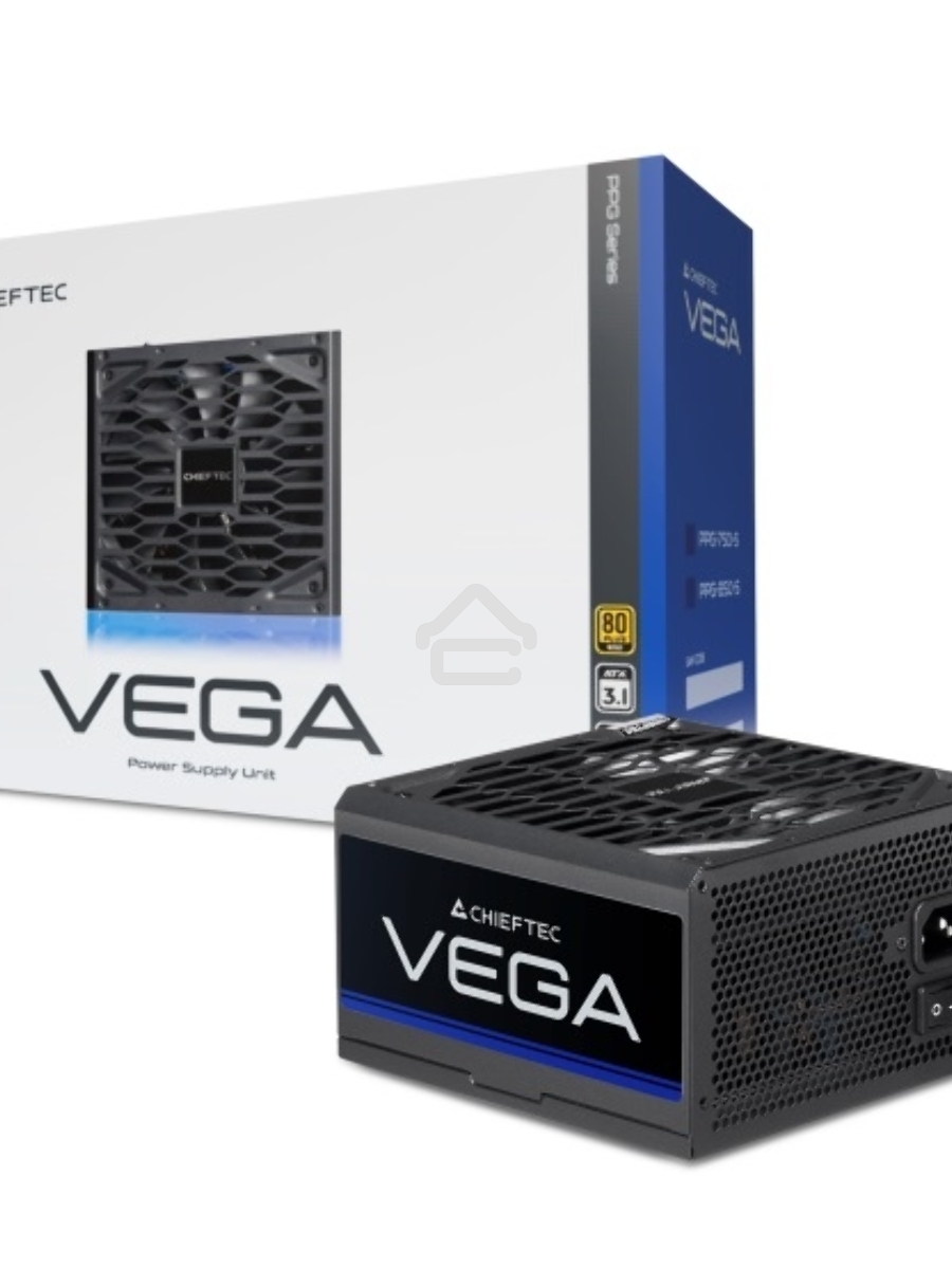 Блок питания Chieftec Vega PPG-750-S, 750Вт, 80 PLUS Gold, 135мм, черный