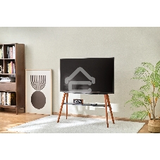 Подставка для телевизора Cactus CS-ST3647BKWN черный/орех 49