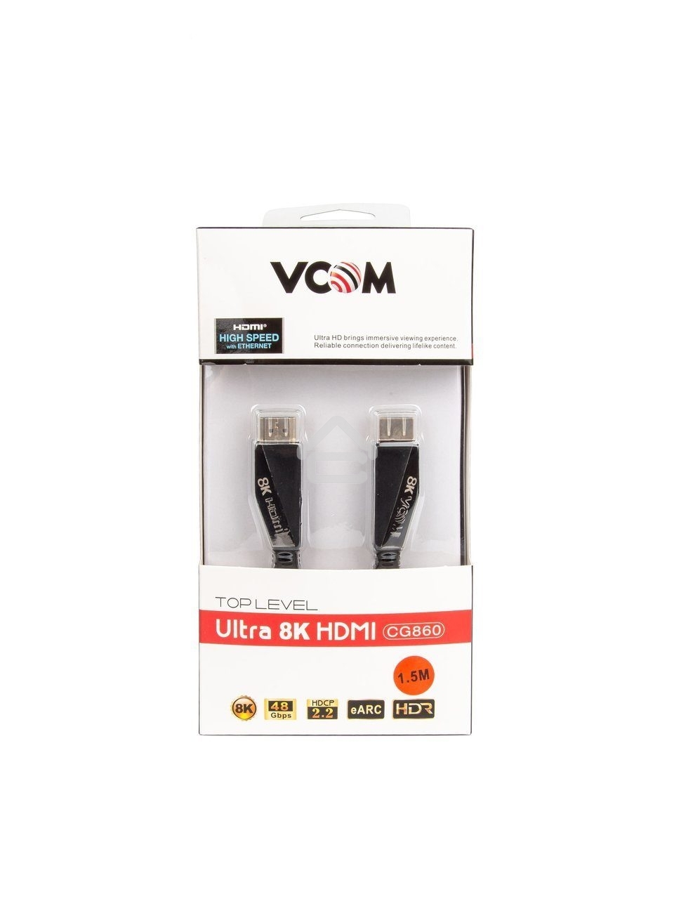 Кабель HDMI 19M/M,ver. 2.1, 8K@60 Hz 1.5m VCOM <CG860-1.5M>