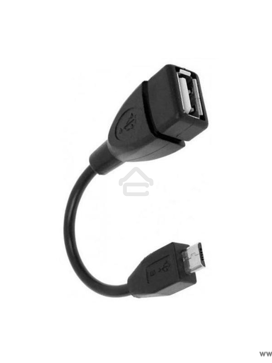 Кабель Rexant (18-1181) USB кабель OTG mini USB на USB шнур 0.15M черный