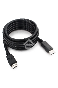Кабель DisplayPort-HDMI Gembird/Cablexpert  3м, 20M/19M, черный, экран, пакет(CC-DP-HDMI-3M)