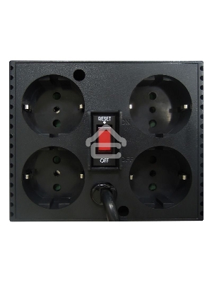 Стабилизатор напряжения Powercom Voltage Regulator, 3000VA, Black, Schuko