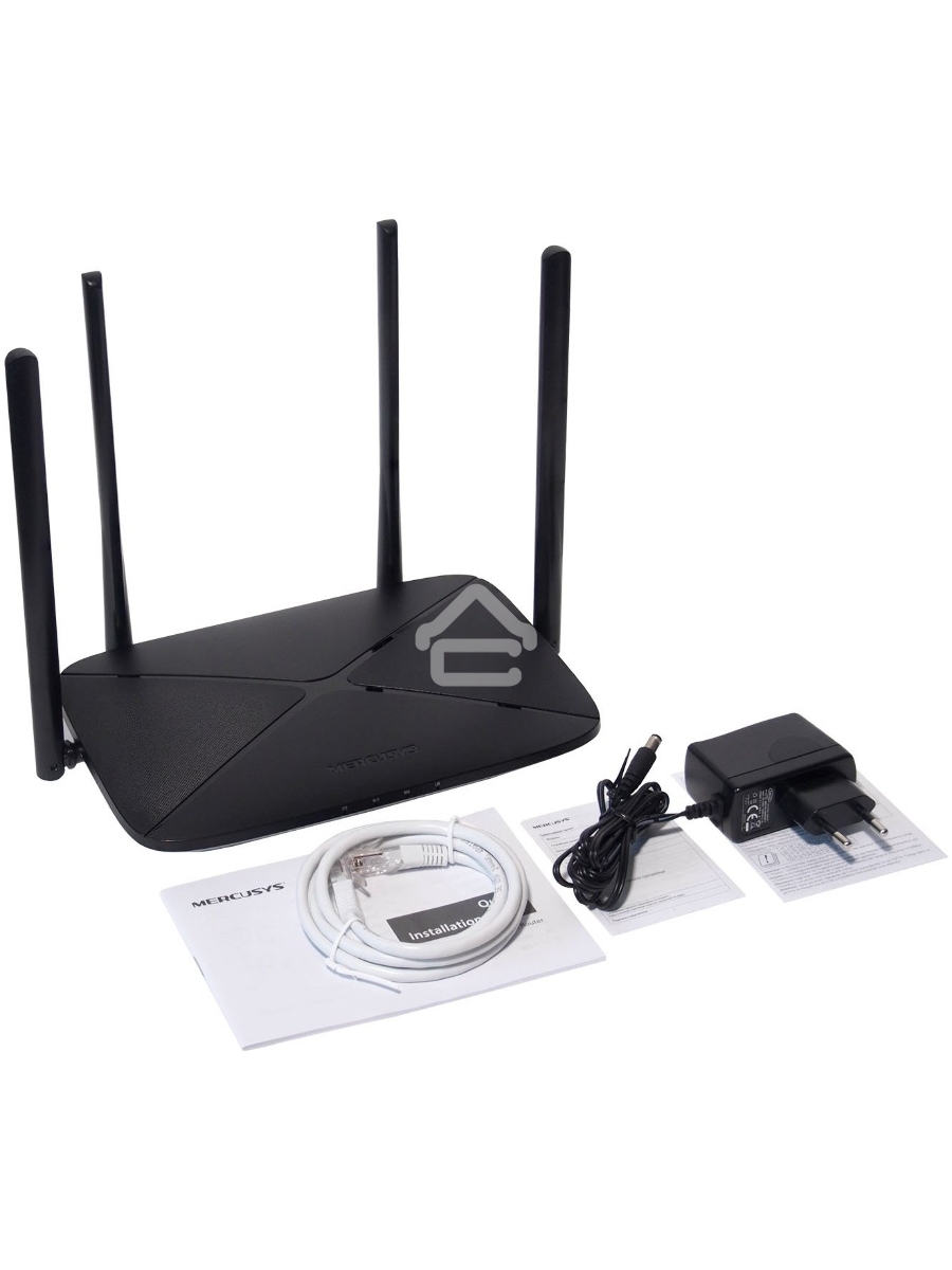 Двухдиапазонный Wi-Fi роутер Mercusys AC12G AC1200,до 867 Мбит/с на 5 ГГц + до 300 Мбит/с на 2,4 ГГц, 802.11ac/a/b/g/n