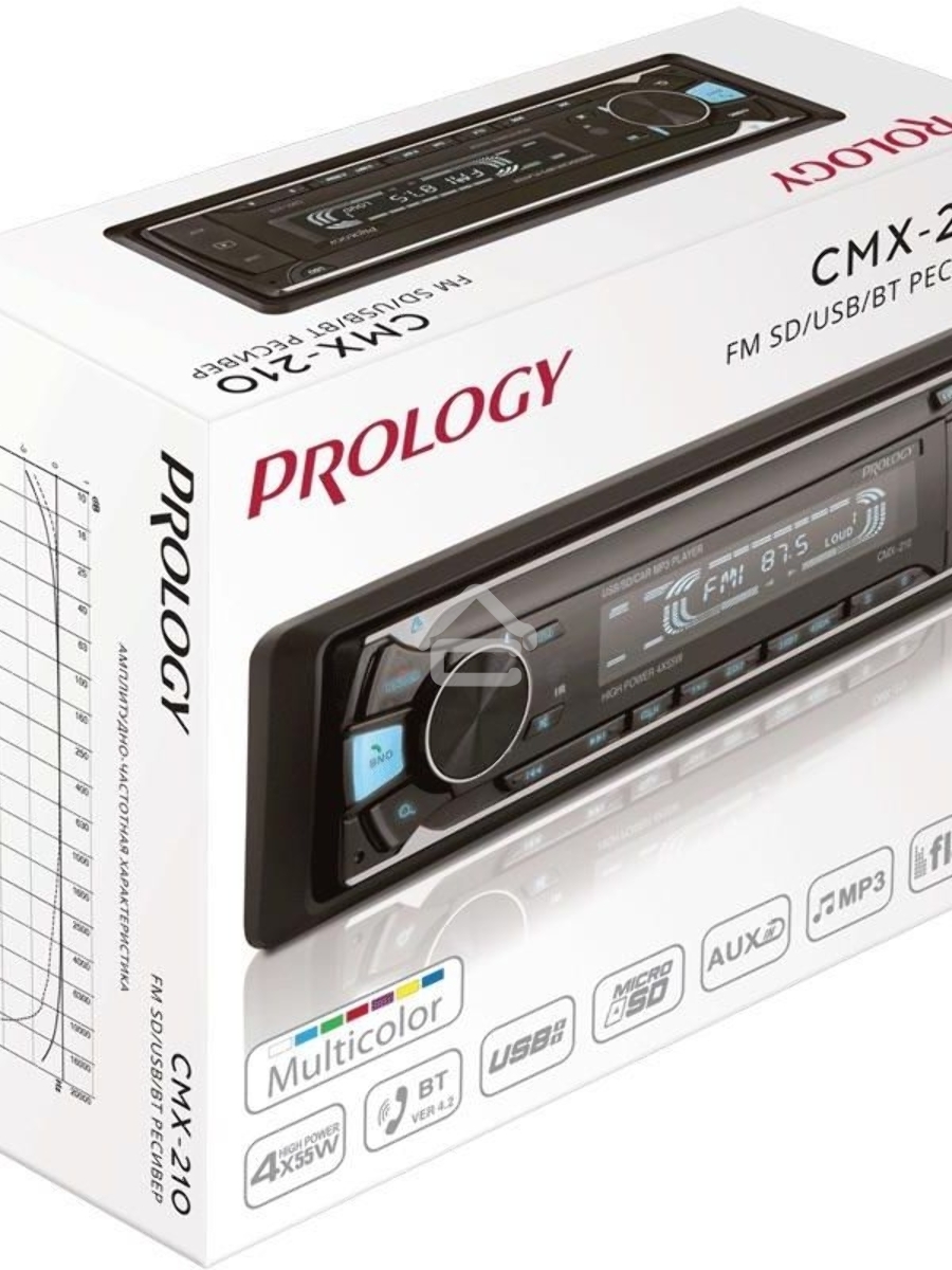 Автомагнитола Prology CMX-210 1DIN 4x55Вт