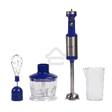 Блендер погружной Galaxy Line GL 2129, синий с серебристым, 900 Вт, 2 скорости и режим 