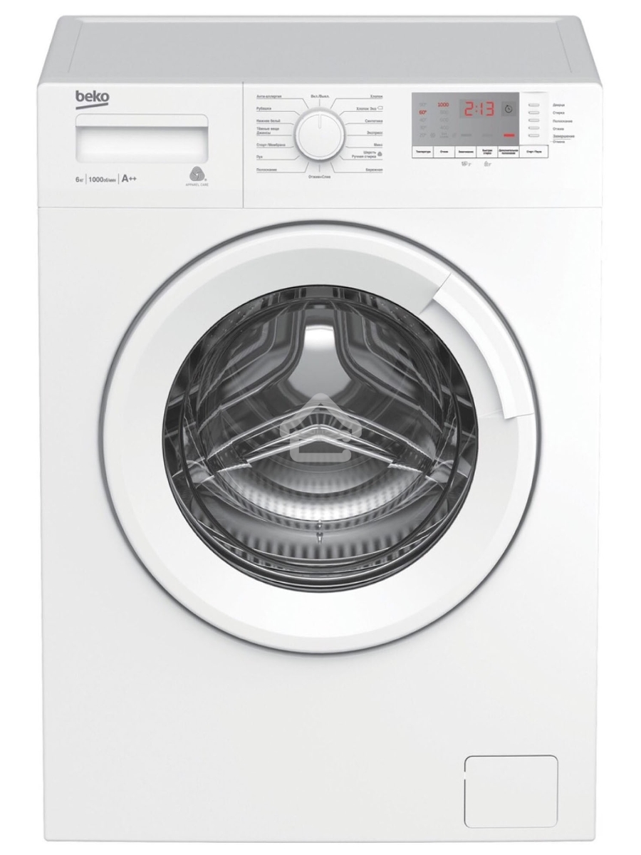 Стиральная машина Beko WRE6512BWW белый, загрузка фронтальная 6 кг, 1000 об/мин., класс: А