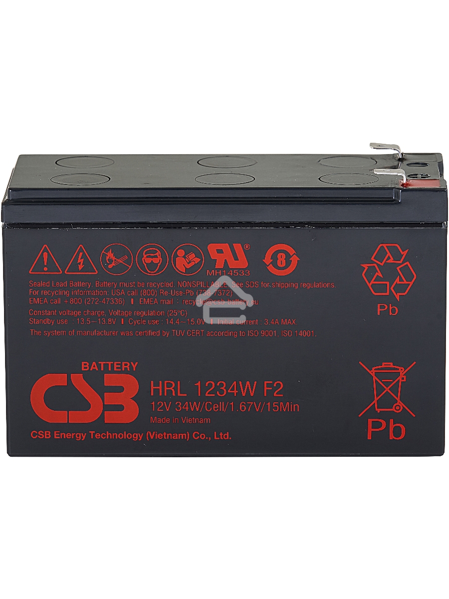 Батарея CSB HRL 1234W (12V, 9Ah)