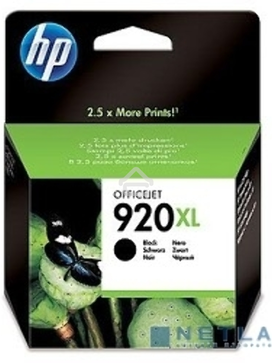 Картридж струйный HP 920XL CD975AE черный для HP OJ 6000/6500 (1200стр.)