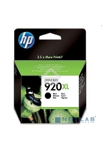 Картридж струйный HP 920XL CD975AE черный для HP OJ 6000/6500 (1200стр.)