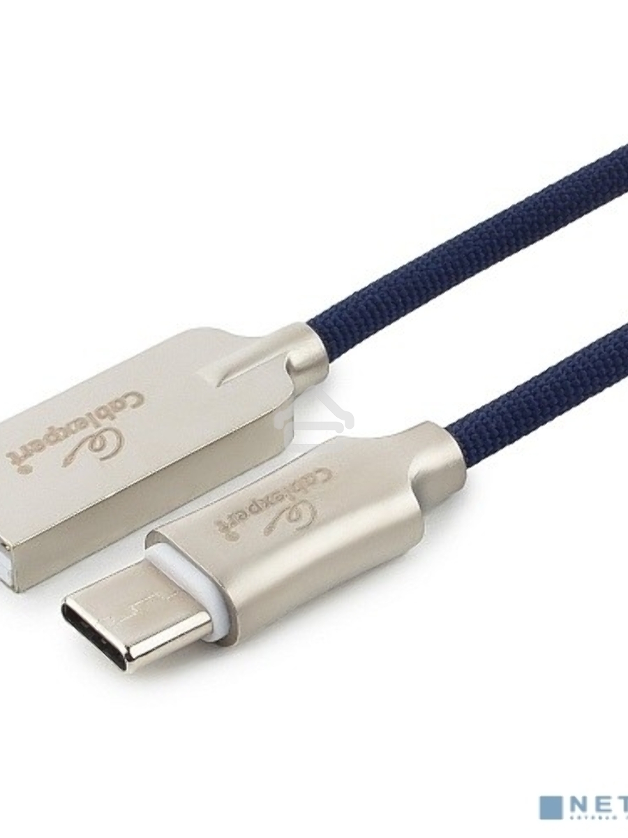 Кабель USB 2.0 Cablexpert CC-P-USBC02Bl-1.8M, AM/Type-C, серия Platinum, длина 1.8м, синий, блистер