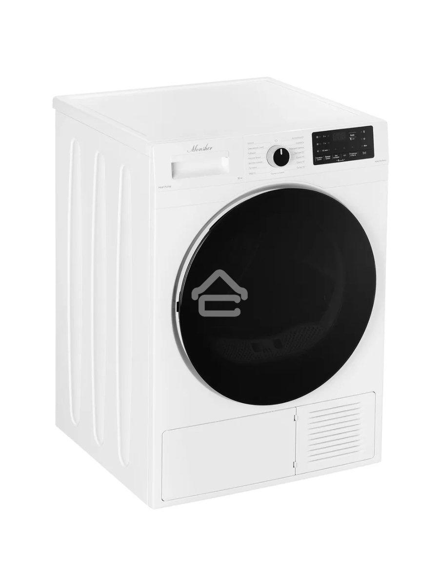 Сушильная машина Monsher MDM 595 Blanc белый, 10 кг, сушка - тепловой насос, программ - 15, 59.5 x 85.5 x 66.5 см
