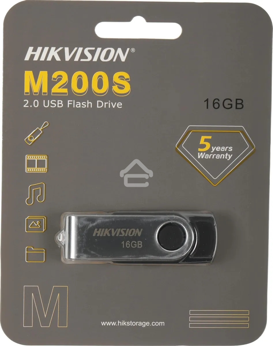 Флешка USB R/W R/W 2.0 16GB Hikvision HS-USB-M200S/16G