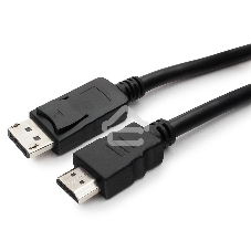 Кабель DisplayPort-HDMI Gembird/Cablexpert 3м, 20M/19M, черный, экран, пакет(CC-DP-HDMI-3M)