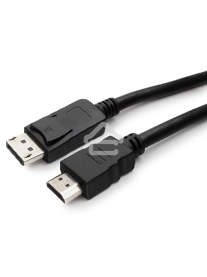 Кабель DisplayPort-HDMI Gembird/Cablexpert  3м, 20M/19M, черный, экран, пакет(CC-DP-HDMI-3M)