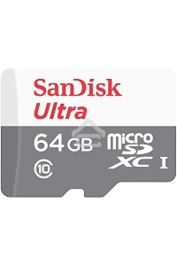 Флеш карта microSD 64GB SanDisk microSDXC Class 10 Ultra UHS-I 100MB/s