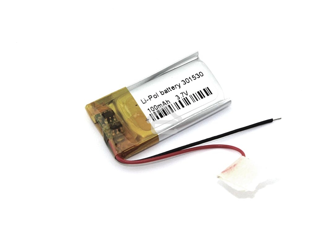 Аккумулятор Li-Pol (батарея) 3x15x30мм 2pin 3.7V/100mAh