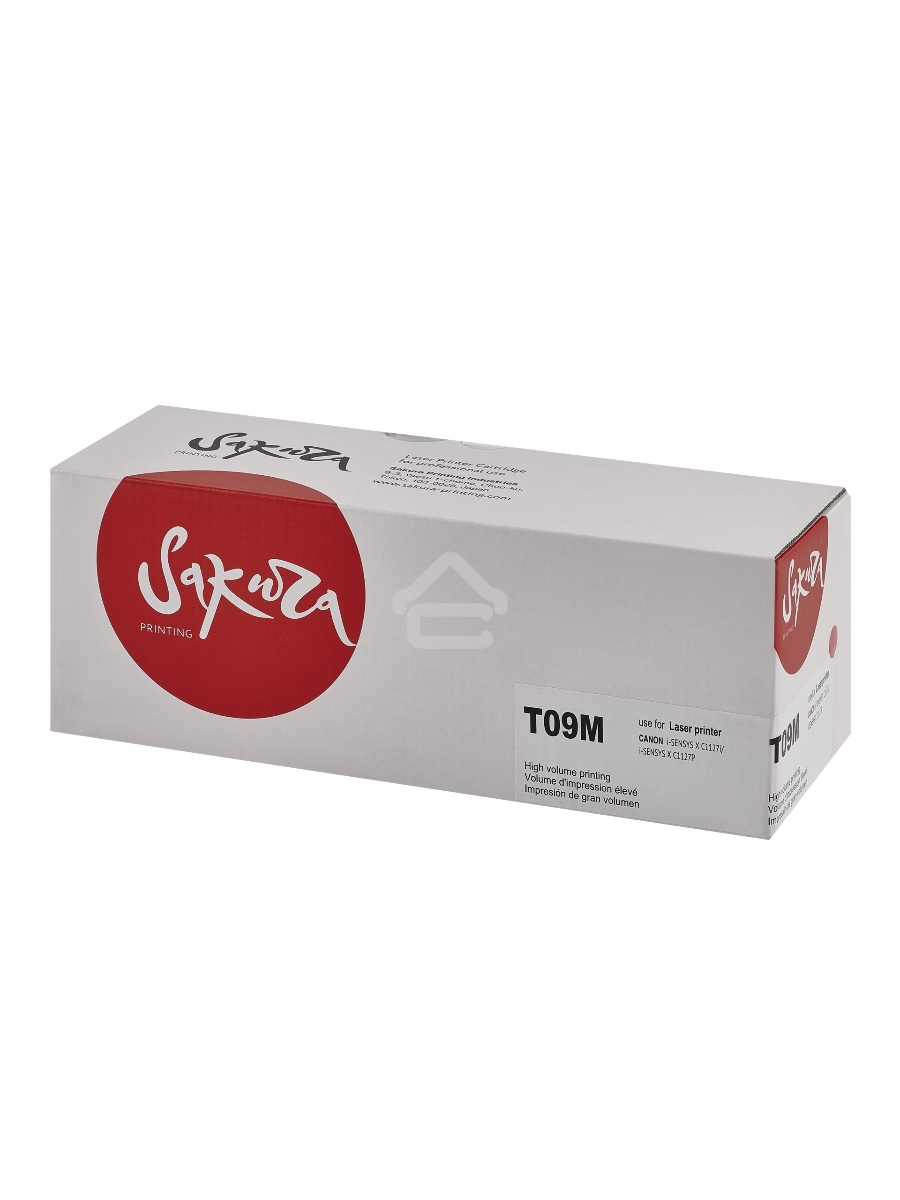 Картридж  Sakura T09M-ECO (3018C006) для Canon, пурпурный, 5900 к. (чип без счетчика копий)
