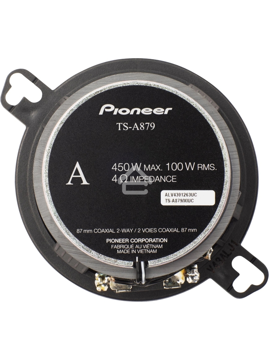 Колонки автомобильные Pioneer TS-A879 (без решетки) 450Вт 85дБ 4Ом 7.6см (3дюйм) (ком.:2кол.) твитер двухполосные