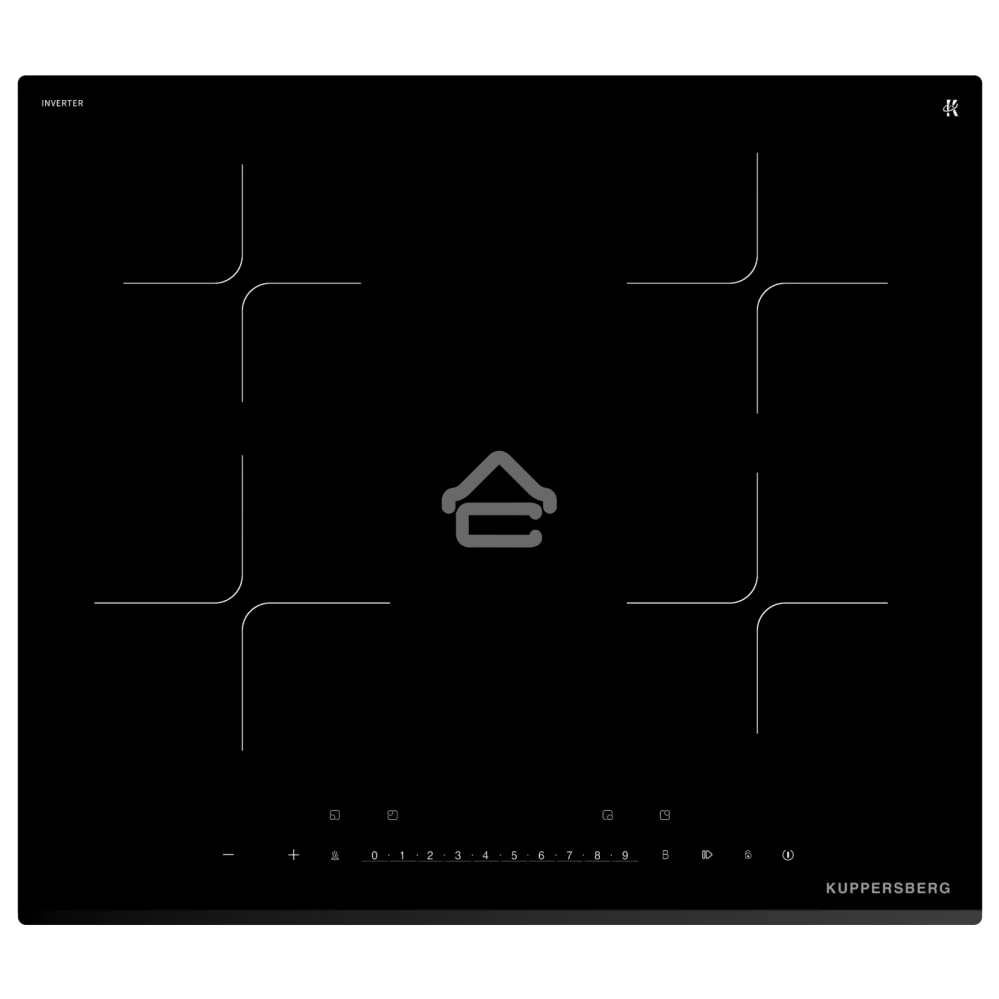Варочная поверхность Kuppersberg/ Варочная поверхность Kuppersberg, индукция, High-Tech, 9 уровней мощности, inverter, таймер, пауза, Booster, автоматическое отключение, слайдерное управление, поддержание тепла, цвет черный