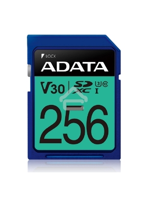 Флеш карта SD 256GB ADATA Premier Pro SDXC Class 10 UHS-I U3 V30S 95/60 MB/s