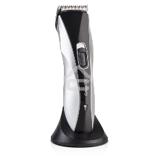 Набор для стрижки Galaxy Line GL 4155, черный с серебристым, лезвия из японской нержавеющей стали, индикатор работы и заряда, время непрерывной работы 45 мин, 4 насадки–расчески (3, 6, 9, 12 мм), эргономичный дизайн