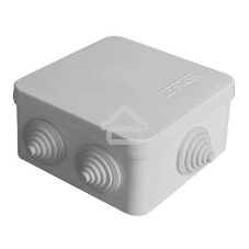 Коробка распр. ОП 84х84х45 7 выходов 3 гермоввода IP54 крышка защелкивающаяся сер. Epplast 120072