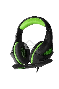 Гарнитура игровая Crown CMGH-2002 черный/зеленый