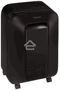Шредер Fellowes PowerShred LX200 черный (секр.P-4)/перекрестный/12лист./22лтр./скрепки/скобы/пл.карты
