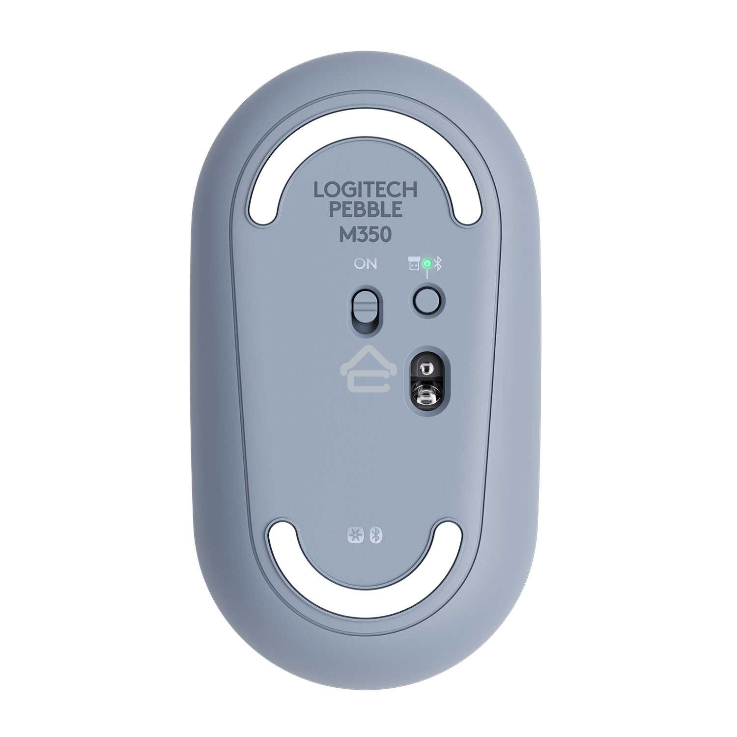 Мышь беспроводная Logitech Pebble M350 серый, 1000 dpi, радиоканал, Bluetooth, USB, кнопки - 3